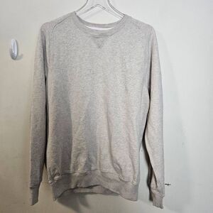 JCrew Womens Vintage fleece oversized crewneck sweatshirt Oatmeal Medium Tall